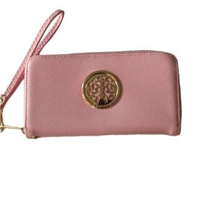 Dasein Wallet Soft Pink Clutch Wristlet Card Holder 3/4 Zip Around Never Used
